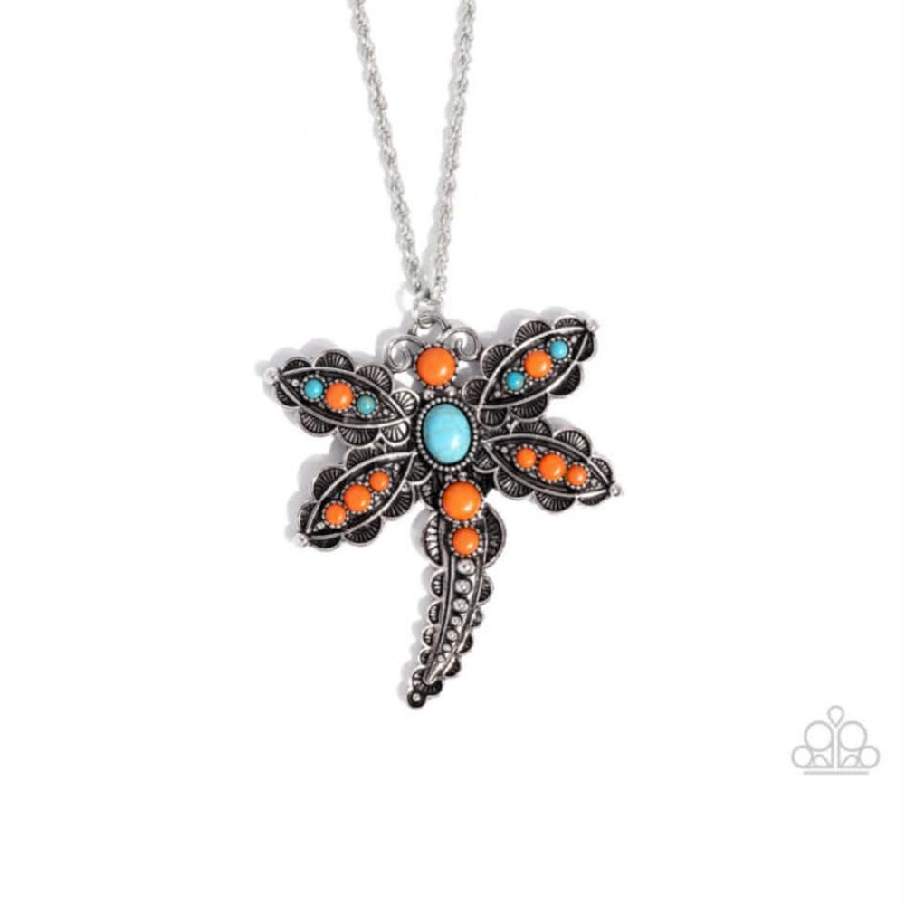 Paparazzi Dauntless Dragon Fly - Orange